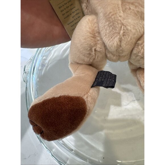 VTG Boyds Bears-J.B Bean 10” Bear Plush Beanie W/Green Bow 5-Way Jointed - Picture 12 of 12